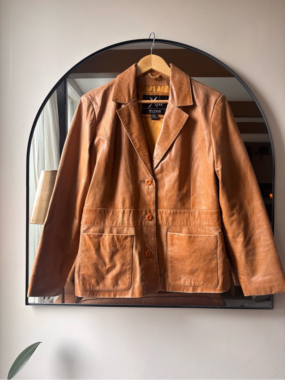 VINTAGE | WILSONS LEATHER JACKET | size Latge